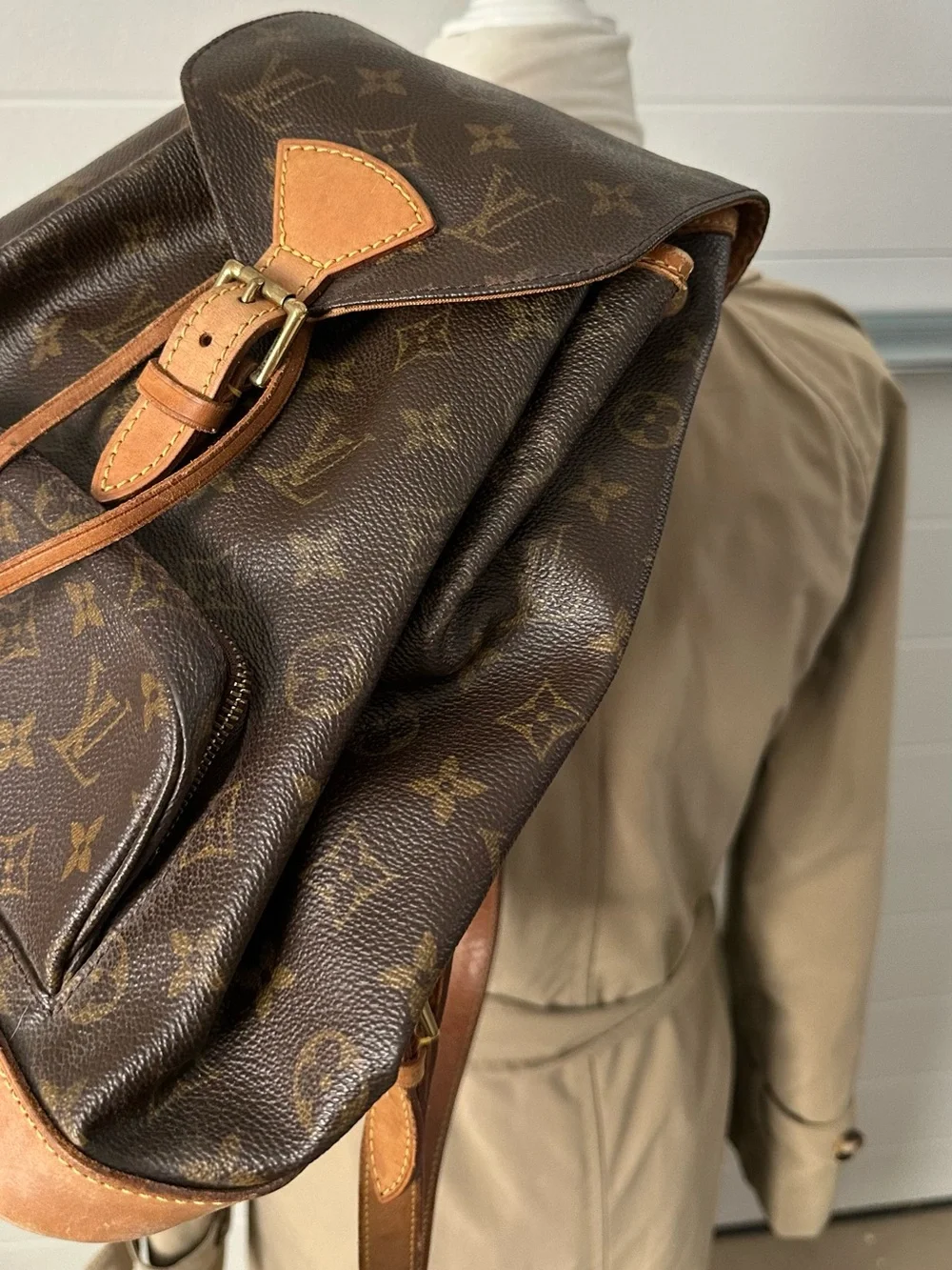 Louis Vuitton Montsouris MM Vintage Monogram Backpack